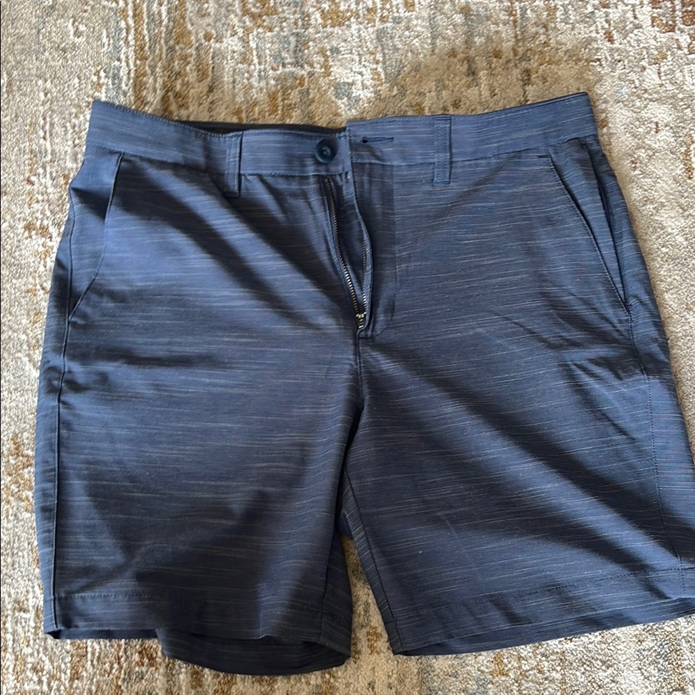 Apt. 9 Blue Flat Front Shorts Lightweight Casual